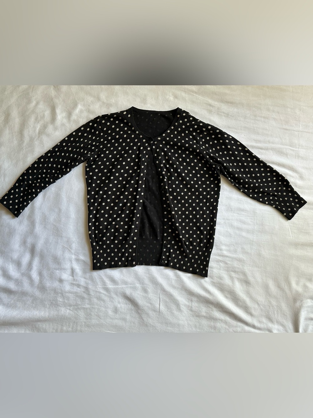 Vintage Polka Dot Half Sleeve Cardigan
